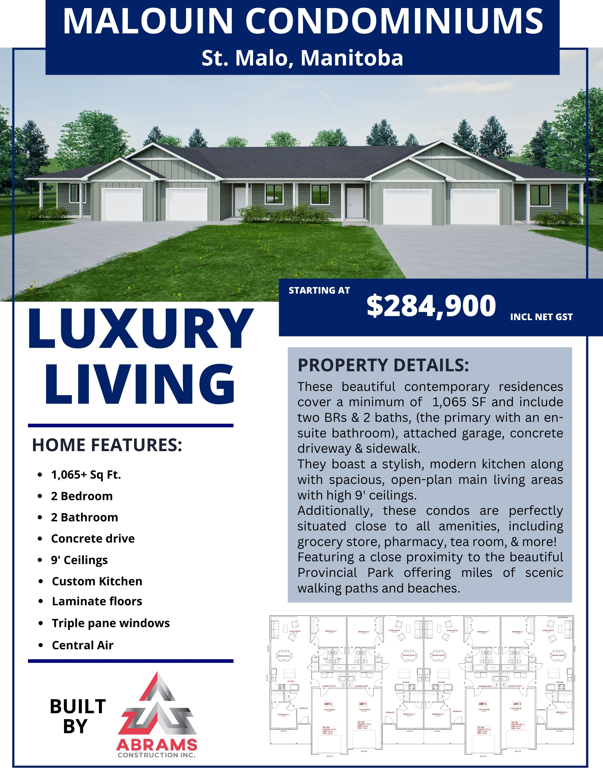 Malouin Condos Web Page